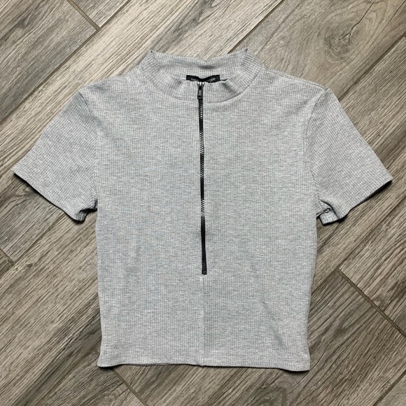 Naked Wardrobe 🩶 Crop Top - Picture 2 of 6